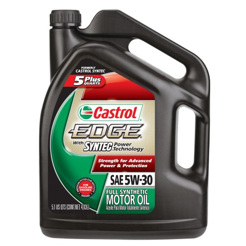 Castrol 03567 Edge 5W-30 Synthetic Motor Oil with SYNTEC Power Technology - 5.1 Quart