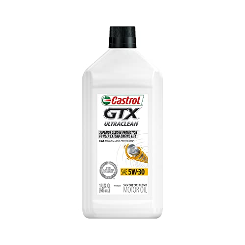 Castrol 6144 GTX ULTRACLEAN 5W-30 Motor Oil, 1 Quart, 6 Pack