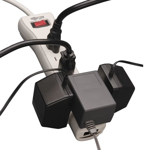 Tripp Lite 7 Outlet Surge Protector Power Strip, 7ft, Right-Angle Plug, Fax/Modem Protection, RJ11, $75,000 INSURANCE (SUPER7TEL)