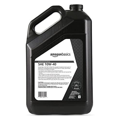 Amazon Basics Conventional Motor Oil - 10W-40 - 5 Quart