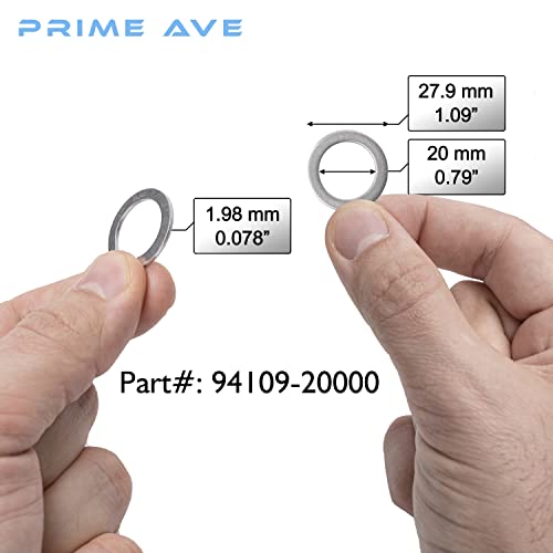 Prime Ave (5) Rear Differential + (5) Automatic Transmission Plug Washers For Honda & Acura Part# 90471-PX4-000 & 94109-20000