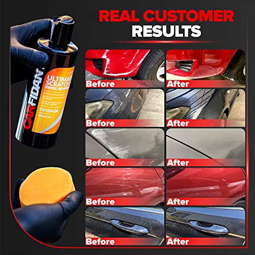Carfidant Scratch and Swirl Remover - Ultimate Car Scratch Remover - Polish & Paint Restorer - Easily Repair Paint Scratches, Scratches, Water Spots! Car Buffer Kit