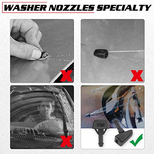 OTUAYAUTO Front Windshield Washer Nozzles - for 2003-2014 Volvo XC90 - Replaces OEM #: 30655605, Spray Jet Kit ?pack of 2)