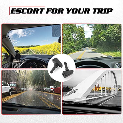 OTUAYAUTO Front Windshield Washer Nozzles - for 2003-2014 Volvo XC90 - Replaces OEM #: 30655605, Spray Jet Kit ?pack of 2)