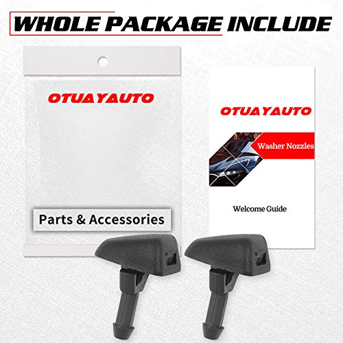 OTUAYAUTO Front Windshield Washer Nozzles - for 2003-2014 Volvo XC90 - Replaces OEM #: 30655605, Spray Jet Kit ?pack of 2)