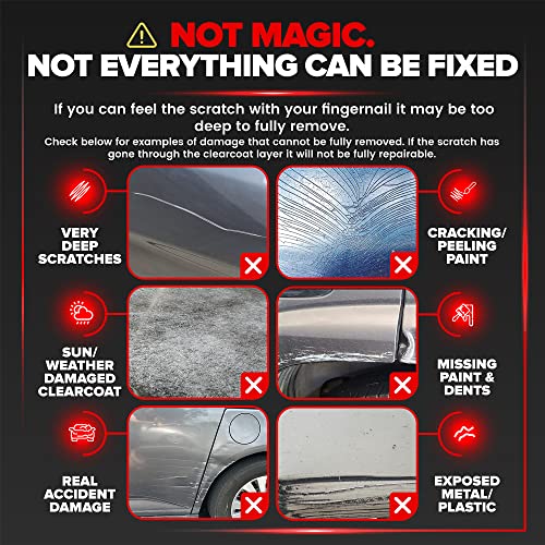 Carfidant Scratch and Swirl Remover - Ultimate Car Scratch Remover - Polish & Paint Restorer - Easily Repair Paint Scratches, Scratches, Water Spots! Car Buffer Kit