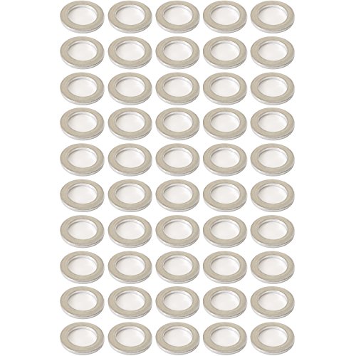 Prime Ave Aluminum Oil Drain Plug Washer Gaskets 14mm For Acura & Honda Part# 94109-140-00 (Pack of 50)