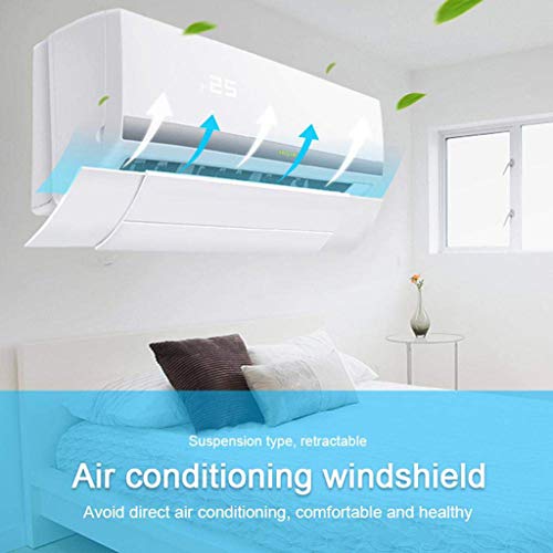 Air Conditioner Deflector, Adjustable Anti Direct Blowing Retractable Air Conditioning Deflector, Air-Con Deflectors for Home/Office,50-74cm Retractable