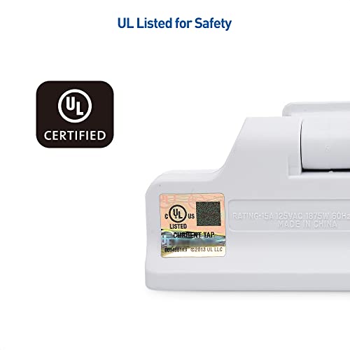 Cable Matters 2-Pack 3-Outlet Grounded 180 Degree Swivel Wall Tap