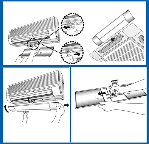 Air Conditioner Deflector, Adjustable Anti Direct Blowing Retractable Air Conditioning Deflector, Air-Con Deflectors for Home/Office,50-74cm Retractable