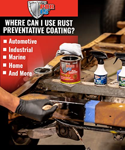 POR-15 45006-6PK Gloss Black Rust Preventive Coating - 4 fl. oz., (Pack of 6)