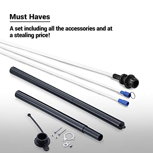EWK 3 Hoses + Sealing Cap + Storage Tube Set for 6.5L Fluid Extractor Pump Oil Vacuum Changer