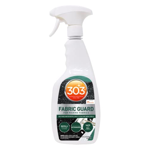 303 (30604CSR-6PK) Marine Fabric Guard - For Marine Fabrics - Restores Lost Water Repellency To Factory New Levels - Repels Moisture And Stains, 32 fl. oz. 6 Pack