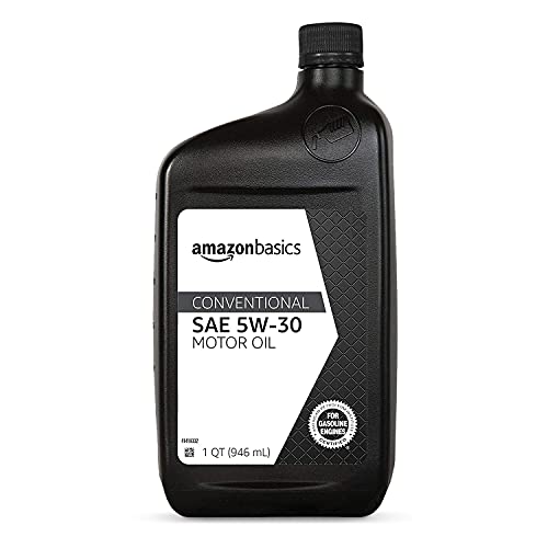 AmazonBasics Conventional Motor Oil - 5W-30 - 1 Quart - 6 Pack
