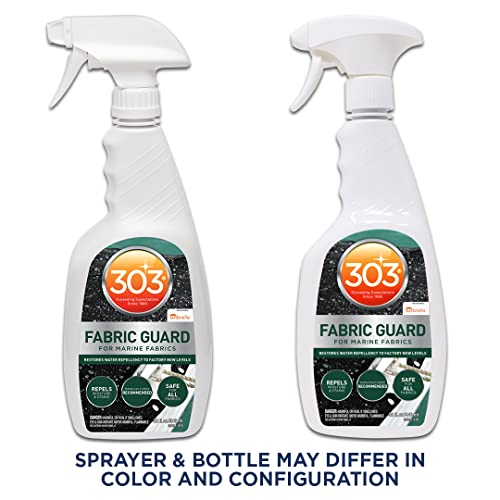 303 (30604CSR-6PK) Marine Fabric Guard - For Marine Fabrics - Restores Lost Water Repellency To Factory New Levels - Repels Moisture And Stains, 32 fl. oz. 6 Pack