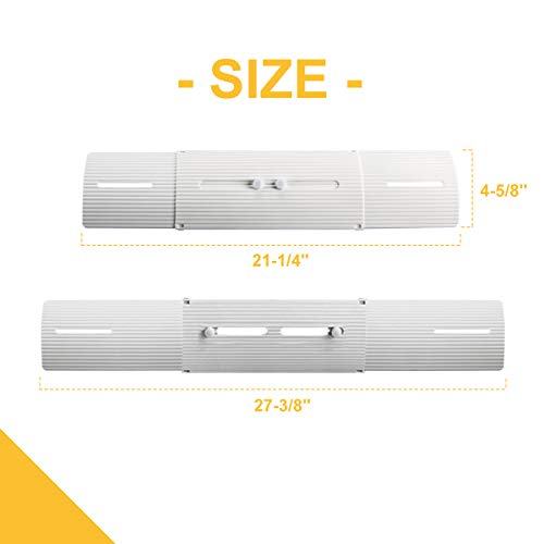 LBG Products  Air Conditioner Delfector, Anti -Blast Anti- Direct Blowing Baffle Windshield for Home, Office, Mini-Split, Central A/C,White