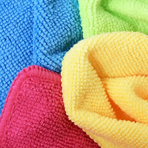 Invisible Glass Cleaner and Window Spray, Streak Free Shine for Auto, Film Free Glass Cleaner Safe for Windshield, Tinted and Non Tinted Windows-3 Pack, and 4 UBEN Microfiber 12x12 Cleaning Cloths