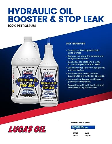 Lucas Oil 10019 Hydraulic Oil Booster and Stop Leak - 32 Oz.