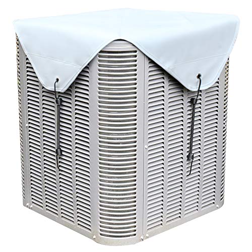 Eapele Air Conditioner Cover AC Defender for Outside Units, Heavy PVC-Coated Winterproof Material, 28x28 inches