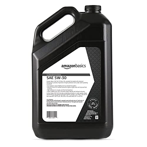 Amazon Basics Conventional Motor Oil - 5W-30 - 5 Quart