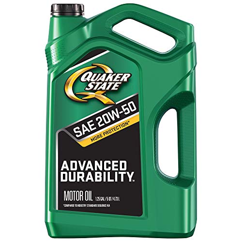 Quaker State Advanced Durability Conventional 20W-50 Motor Oil (5-Quart, Single Pack)