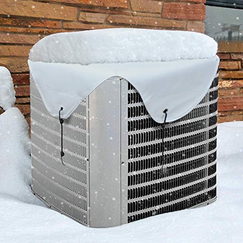 Eapele Air Conditioner Cover AC Defender for Outside Units, Heavy PVC-Coated Winterproof Material, 28x28 inches