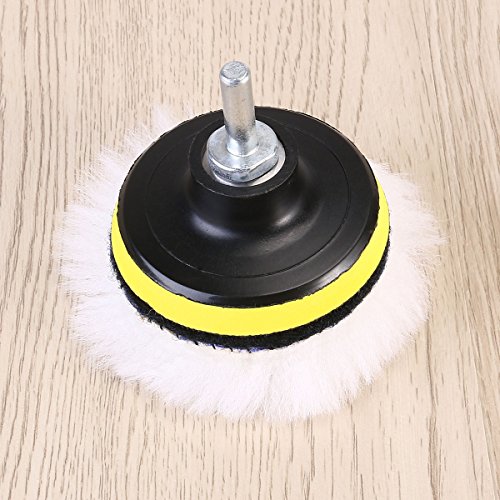 WINOMO 12pcs Polishing Pads Sponge Woolen Polishing Waxing Buffing Pads Kit Auto Car with M10 Drill Adapter