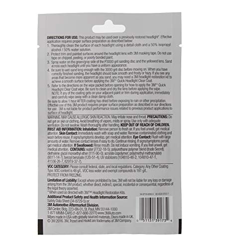 3M Quick Headlight Clear Coat, 39173