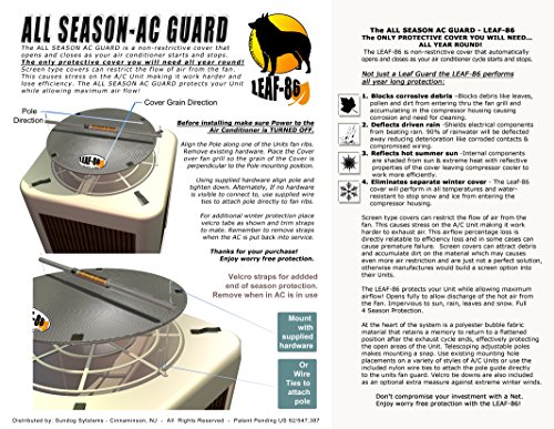 AC GUARD ALL SEASON LEAF-86 / 24" AIR CONDITIONER COVER for outside