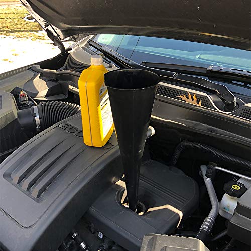 Plews LubriMatic 75-068 All-Purpose Extra Long Super Funnel for Engine Oil, Transmission Fluid, Power Steering Fluid, and More - 2 Quart Capacity