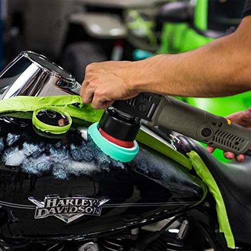 Chemical Guys BUFX_103HEX5 BUFX_103_HEX5 Hex-Logic Heavy Polishing Pad, Green (5.5 Inch Pad Made for 5 Inch Backing Plates), 1 Pad Included