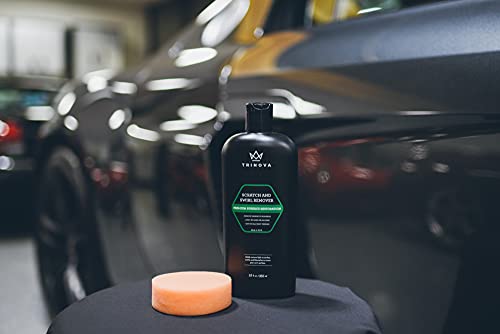 TriNova Scratch Swirl Remover - Best Abrasive Compound car Paint Restoration. Kit Includes Buffer pad Removal Polish in a Complete System. Ultimate Solution Clear Coat Care. 12oz