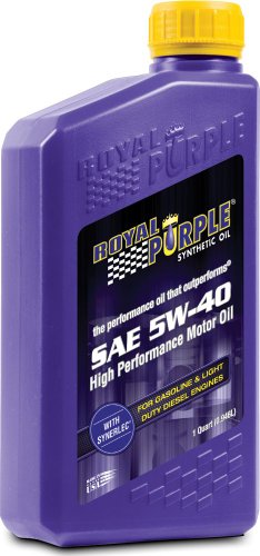 Royal Purple 12540 API-Licensed SAE 5W-40 High Performance Synthetic Motor Oil - 1 qt. (Case of 12)