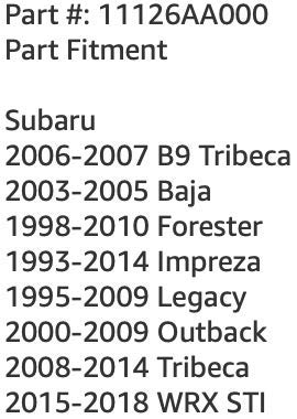 Prime Ave OEM Engine Oil Drain Plug Washer Gaskets For Subaru Part# (Pack of 15)