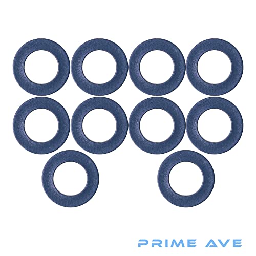 Prime Ave Aluminum Oil Drain Plug Washer Gaskets For Toyota Lexus Scion Part#: 90430-12031 (Pack of 10)
