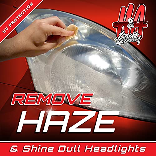 H&A QUALITY Headlight Restoration Kit, Headlights Cleaner Wipes Restore and Protect Your Car Lenses