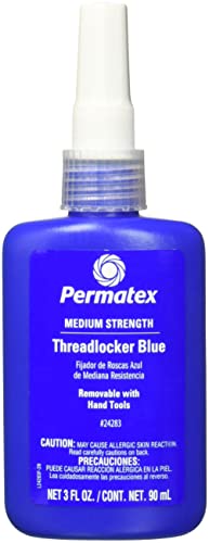 Permatex 24283-6PK Threadlocker Blue, 90 ml (6 Pack)