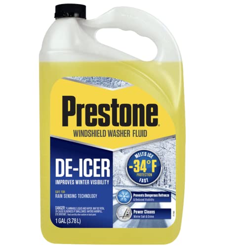 Prestone AS250 De-Icer/Winter Windshield Washer Fluid, 1 Gallon