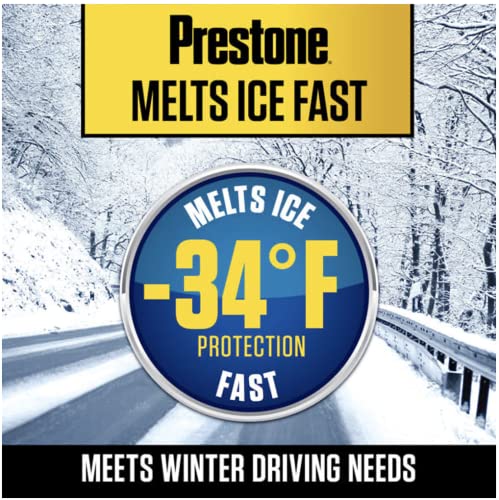 Prestone AS250 De-Icer/Winter Windshield Washer Fluid, 1 Gallon