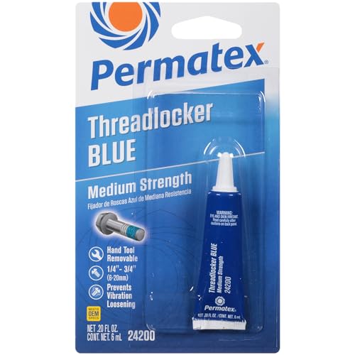 Permatex 24200 Threadlocker Blue, 6 ml