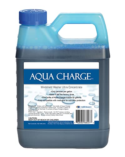 Aqua Charge Windshield Washer Ultra Concentrate, 1 quart makes 55 gallons finished product