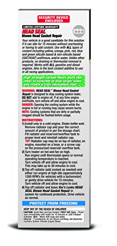 Bar's Leak HG-1-4PK HEAD SEAL Blown Head Gasket Repair - 33.8 oz, (Pack of 4)
