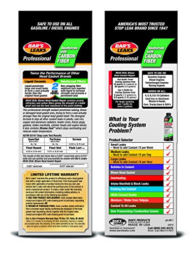 Bar's Leak HG-1-4PK HEAD SEAL Blown Head Gasket Repair - 33.8 oz, (Pack of 4)