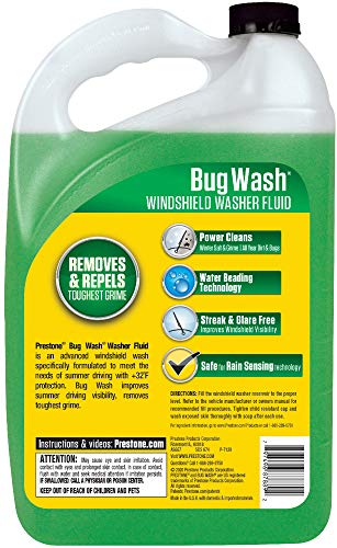 Prestone AS657 Bug Wash Windshield Washer Fluid