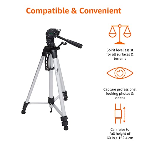 Trépied léger 152 cm pour appareil photo et jumelles