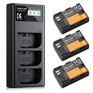 Chargeur K&F pour Canon LP-E6NH Haute Capacité