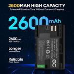 Batterie Li-ION 2600 mAh pour Canon EOS