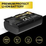 PATONA Batterie LP-E6NH 2600mAh pour Canon