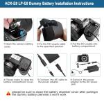 Adaptateur Secteur pour Appareils Photo Canon EOS