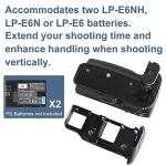 Poignée d'alimentation DSTE BG-R10 pour Canon R5 R6